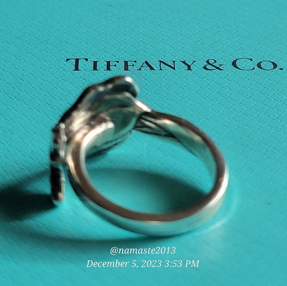 1885 Tiffany &Company IRIS Spoon Ring in Sterling Silver #55 - Picture 8 of 15